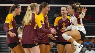 Highlights: #18 Minnesota Volleyball Takes Down #1 Texas