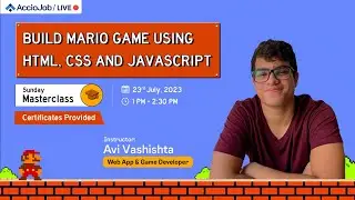 Build a Mario Game in Just 90 Minutes Using HTML, CSS & JavaScript | Project Building Workshop