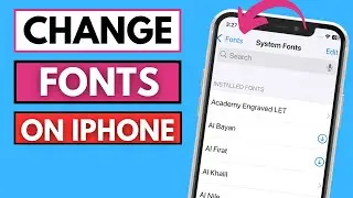 How To Change iphone Font Style || iOS 18