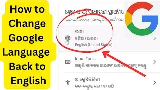 How To Change Google Language to English