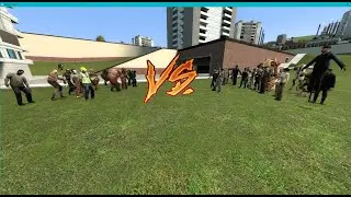 Garry's Mod: Half Life 2 NPC's Vs Left 4 Dead Infected