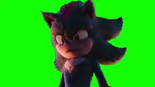 Shadow the Hedgehog "you're a colorful bunch" Sonic 3 trailer green screen