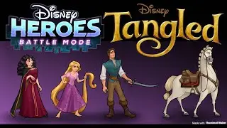 TANGLED TEAM - Disney Heroes: Battle Mode - Maximus, Flynn Rider, Rapunzel, and Mother Gothel