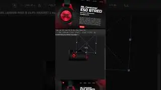 JBL HEADSET | Landing Page Design | Photoshop Tutorial #viralvideo #tutorial #photoshopedit