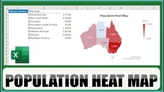 Dynamic Filled Map In Excel: How to create subdivision wise Population Map