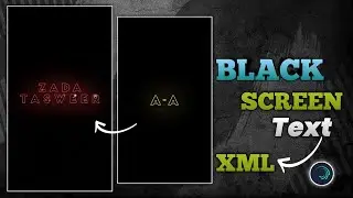 Viral Black Screen Text Effect Tutorial | Alight Motion Lyrics Xml File