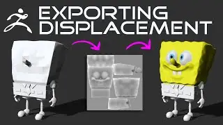 002 Exporting the Displacement Map from ZBrush to use in C4D and Redshift!