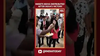 Sweets Distributed To Passengers At Mumbai Airport After Indias Victory In  T20 World Cup 2024