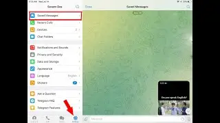 How to send videos and files to Saved Messages on Telegram app