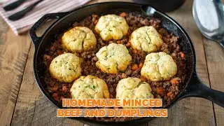 Homemade Minced Beef and Dumplings (recipe link below)