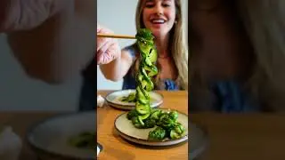 2 Ways to Cut Cucumbers for Asian Cucumber Salad #shorts