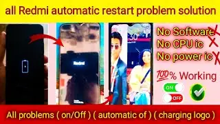 redmi 9 power automatic switch off problem |redmi 9 power auto restart problem