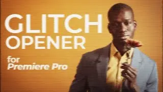 Premiere Pro Templates Review: Glitch Logo Opener + Free Font ⭐️⭐️⭐️⭐️⭐️