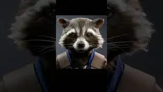 Rocket Raccoon Sculpture Timelapse - Guardians of the Galaxy (Short Version) #shorts