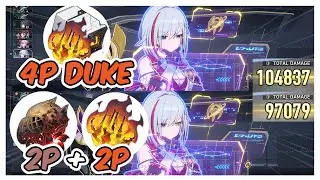 Topaz 4P Grand Duke Set vs 2P Pioneer 2P Grand Duke - Honkai Star Rail Topaz Build