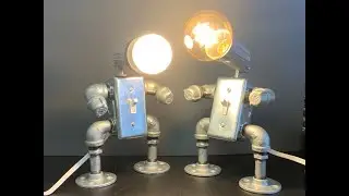 How to build a  Metal Robot Desk light for our hobby table