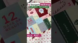 this was a STEAL 😱 $20 Target MAKEUP ADVENT CALENDAR 🎅🏻🗓️ 