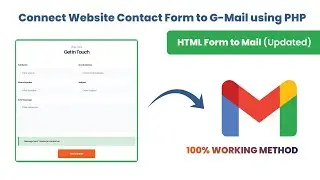 How to Create a PHP Send Email Contact Form Using PHPMailer with Gmail SMTP | 100% Working 2022