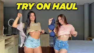 NO BRA CROP TOP TRY ON HAUL (4K) WITH @iamzoe1