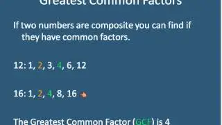 GCF or Relatively Prime (Simplifying Math)