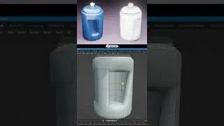 Gym Water Bottle 3D Modelling in Blender #3dwaterbottle #3dbottle #3dmode #productdesign #blender3d