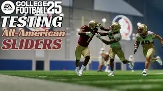 Testing College Football 25 Sliders!