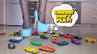 🥉 Ice Heels vs. 50 Toy Cars Batalion! Oddly Satisfying Crushing! ASMR ⚡️