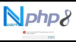 How To Fix XAMPP Cannot Create File xampp-control.ini