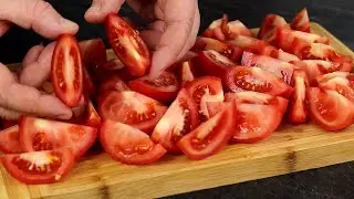 Боже, как вкусно! Я всегда буду так готовить! Просто нарежьте помидоры🍅! Вкусные Советы!