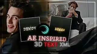 AE inspired 3D text effect for 1000 sub in alight motion ( Preset ) By Demon ✅