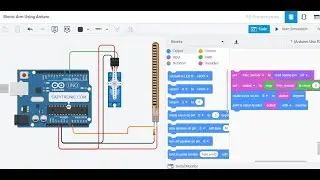 Bionic ARM using Flex Sensor Arduino Tinkercad | Bionic hand Arduino | Robotic Hand | Arduino ARM