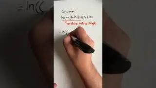 Condense this natural logarithm expression #mathematics