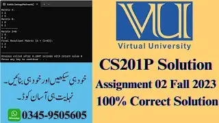 cs201p assignment 2 solution 2023 | CS201P Assignment 2 solution Fall 2023 | CS201P 2 100% correct