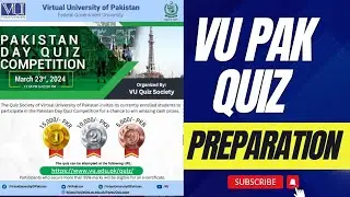 VU Pakistan Quiz Preparation 2024 | Quiz Preparation Virtual University of Pakistan 23 March 2024