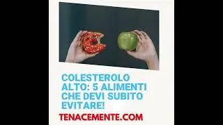 #Colesterolo Alto: 5 alimenti che devi evitare subito! #salute #viral #youtube #viralvideo #news