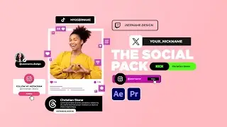 The Social Pack - 100+ Social Media Lower Thirds Promo