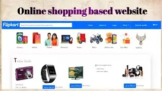 Online shopping based website | website - 7 | Front End Projects |HTML, CSS, BOOSTRAP, JAVASCRIPT |