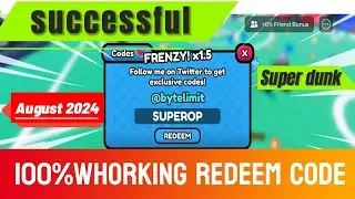 *NEW CODES* ALL NEW WORKING CODES IN SUPER DUNK | ROBLOX  2024 AUGUST! SUPER DUNK CODES