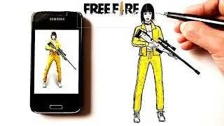 Как нарисовать персонажа Free Fire