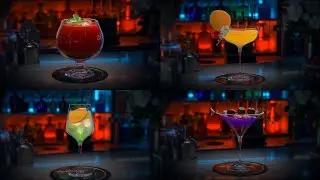 Cinema 4D Project Files: Bar Cocktail Loop Transformation Liquid 3D animation (C4D & Octane Render)