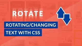 CSS Tricks: Rotating or Sliding Texts Animation (EASY)