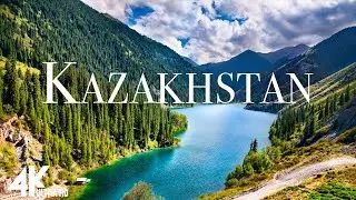 FLYING OVER KAZAKHSTAN (4K UHD) - Relaxing Music Along With Beautiful Nature Videos - 4K Video HD