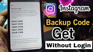 how to get 8 digit backup code for instagram