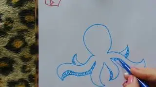 Как рисовать осьминога (от мамы деток конфеток) (Ребятки Котятки)