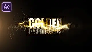 Gold Particles logo Reveal in After Effects | After Effects Tutorial