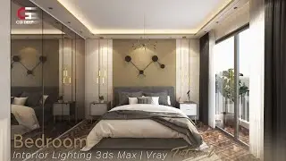 Fast Interior Lighting In 3ds Max 2018 | Vray 5 |  Bedroom Realistic Lighting and Rendering Tutorial