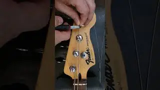 Fender Precision Bass Guitar String Change 