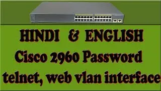 Cisco 2960 Password and telnet, web vlan interface