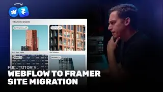 Webflow to Framer Migration: Transferring Static Sites & CMS (Full Tutorial)