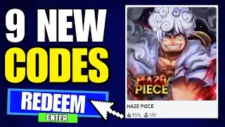 ROBLOX HAZE PIECE CODES 2024!! | BE QUICKLY |